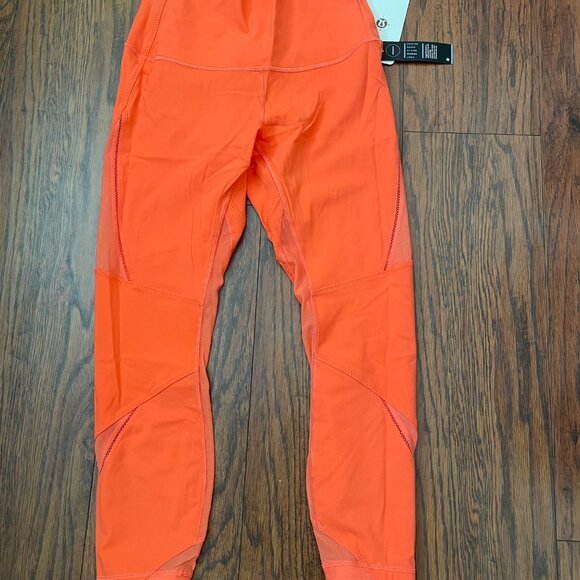 Lululemon Highest Times SE Pants Leggings Wanderlust Size 10 Cape Red - Picture 4 of 5